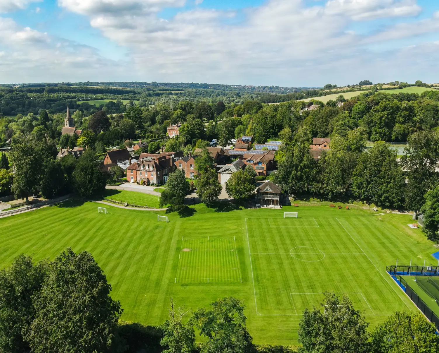 the school grounds